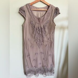 Chic Embroidered Mini Dress